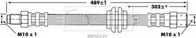 Borg & Beck BBH6429 - Гальмівний шланг autocars.com.ua