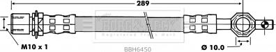 Borg & Beck BBH6450 - Гальмівний шланг autocars.com.ua