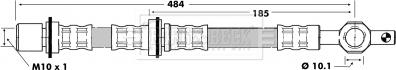 Borg & Beck BBH6452 - Гальмівний шланг autocars.com.ua