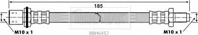 Borg & Beck BBH6457 - Тормозной шланг avtokuzovplus.com.ua