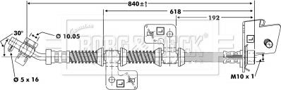 Borg & Beck BBH6669 - Гальмівний шланг autocars.com.ua