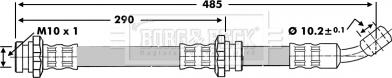 Borg & Beck BBH6674 - Гальмівний шланг autocars.com.ua