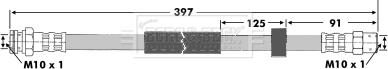 Borg & Beck BBH6711 - Гальмівний шланг autocars.com.ua