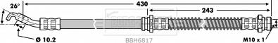 Borg & Beck BBH6817 - Гальмівний шланг autocars.com.ua