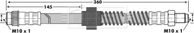 Borg & Beck BBH6840 - Тормозной шланг avtokuzovplus.com.ua