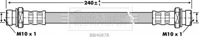 Borg & Beck BBH6878 - Гальмівний шланг autocars.com.ua