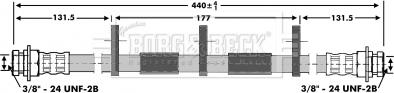 Borg & Beck BBH6932 - Тормозной шланг avtokuzovplus.com.ua