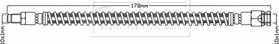 Borg & Beck BBH6940 - Тормозной шланг avtokuzovplus.com.ua