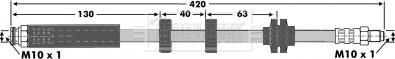 Borg & Beck BBH6949 - Гальмівний шланг autocars.com.ua