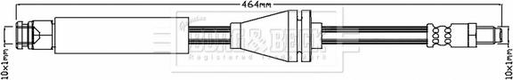 Borg & Beck BBH6951 - Тормозной шланг autodnr.net