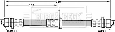 Borg & Beck BBH6990 - Гальмівний шланг autocars.com.ua