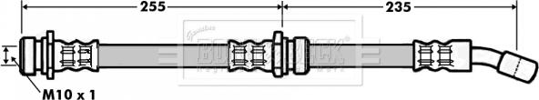 Borg & Beck BBH7008 - Тормозной шланг avtokuzovplus.com.ua