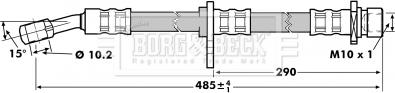 Borg & Beck BBH7018 - Гальмівний шланг autocars.com.ua