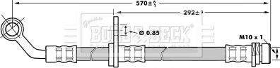 Borg & Beck BBH7021 - Гальмівний шланг autocars.com.ua