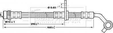 Borg & Beck BBH7022 - Гальмівний шланг autocars.com.ua