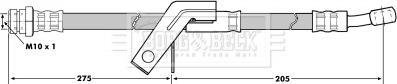 Borg & Beck BBH7046 - Гальмівний шланг autocars.com.ua