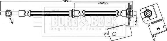 Borg & Beck BBH7059 - Тормозной шланг autodnr.net