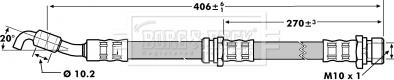 Borg & Beck BBH7067 - Гальмівний шланг autocars.com.ua