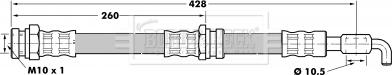 Borg & Beck BBH7076 - Гальмівний шланг autocars.com.ua