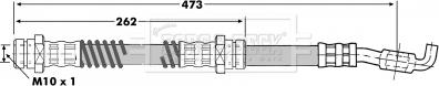 Borg & Beck BBH7101 - Гальмівний шланг autocars.com.ua