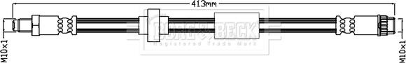 Borg & Beck BBH7134 - Тормозной шланг autodnr.net