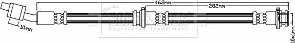 Borg & Beck BBH7139 - Тормозной шланг avtokuzovplus.com.ua