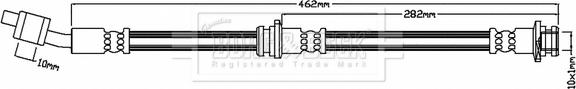 Borg & Beck BBH7140 - Тормозной шланг avtokuzovplus.com.ua