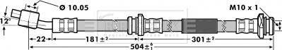 Borg & Beck BBH7143 - Гальмівний шланг autocars.com.ua