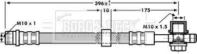 Borg & Beck BBH7185 - Тормозной шланг autodnr.net