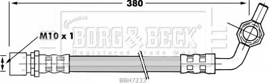 Borg & Beck BBH7233 - Гальмівний шланг autocars.com.ua