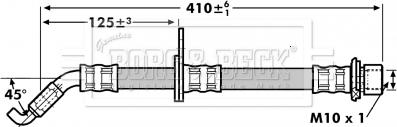 Borg & Beck BBH7257 - Гальмівний шланг autocars.com.ua