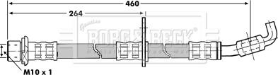 Borg & Beck BBH7264 - Гальмівний шланг autocars.com.ua