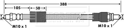 Borg & Beck BBH7327 - Гальмівний шланг autocars.com.ua