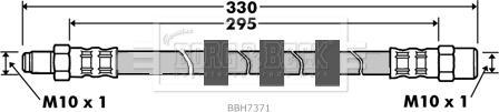 Borg & Beck BBH7371 - Гальмівний шланг autocars.com.ua