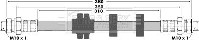 Borg & Beck BBH7372 - Гальмівний шланг autocars.com.ua
