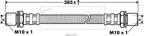 Borg & Beck BBH7422 - Гальмівний шланг autocars.com.ua