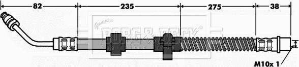 Borg & Beck BBH7517 - Гальмівний шланг autocars.com.ua