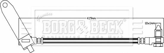 Borg & Beck BBH7536 - Гальмівний шланг autocars.com.ua