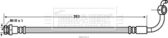 Borg & Beck BBH7812 - Гальмівний шланг autocars.com.ua