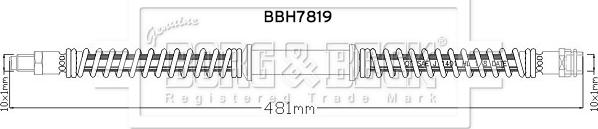 Borg & Beck BBH7819 - Тормозной шланг autodnr.net