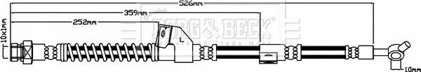 Borg & Beck BBH7939 - Гальмівний шланг autocars.com.ua