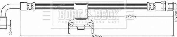 Borg & Beck BBH7974 - Гальмівний шланг autocars.com.ua