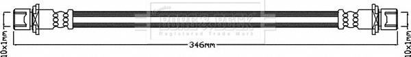 Borg & Beck BBH8049 - Гальмівний шланг autocars.com.ua