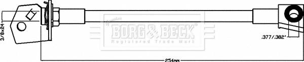Borg & Beck BBH8072 - Тормозной шланг autodnr.net