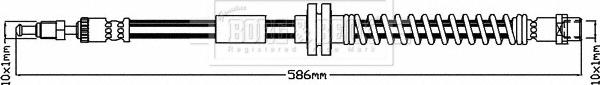 Borg & Beck BBH8089 - Гальмівний шланг autocars.com.ua