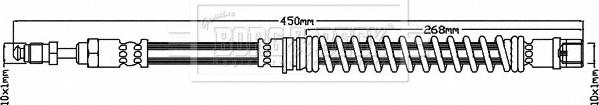 Borg & Beck BBH8117 - Гальмівний шланг autocars.com.ua