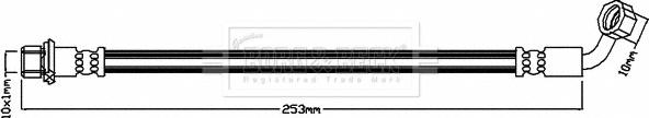 Borg & Beck BBH8159 - Тормозной шланг avtokuzovplus.com.ua