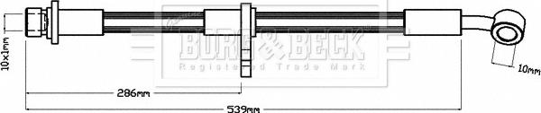 Borg & Beck BBH8163 - Гальмівний шланг autocars.com.ua