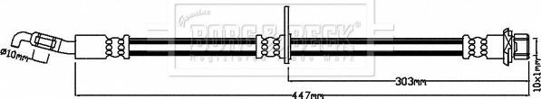 Borg & Beck BBH8235 - Гальмівний шланг autocars.com.ua