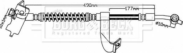 Borg & Beck BBH8288 - Тормозной шланг avtokuzovplus.com.ua